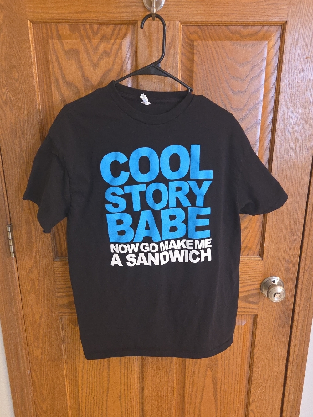 Men's Black "Cool Story Babe" Tee